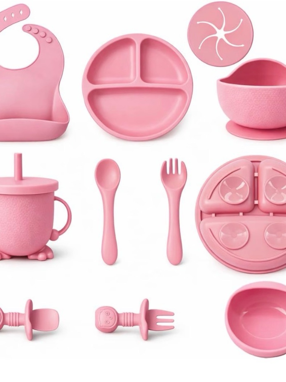 Silicone Baby Feeding Set - (5 different colors available)